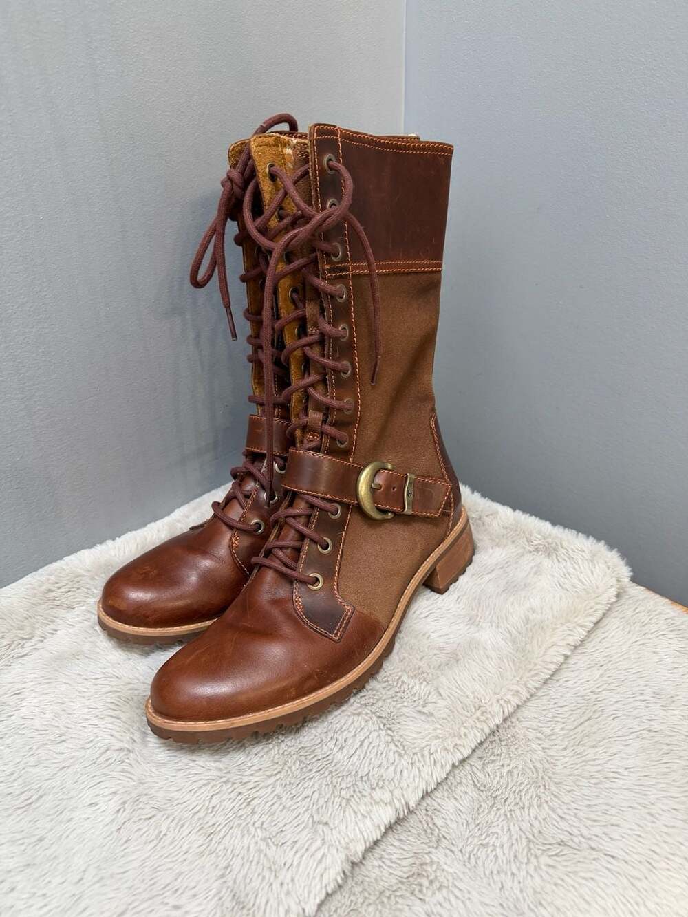 Vintage Y2K Timberland earthkeepers bethel Leather Buckle Boots Size 8 Womens